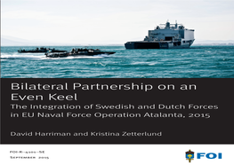 The Integration of Swedish and Dutch Forces in EU Naval Force Operation Atalanta, 2015