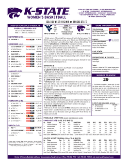 (2O/23) WEST VIRGINIA at KANSAS STATE