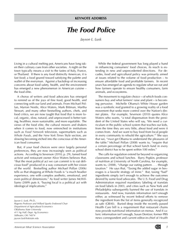 The Food Police