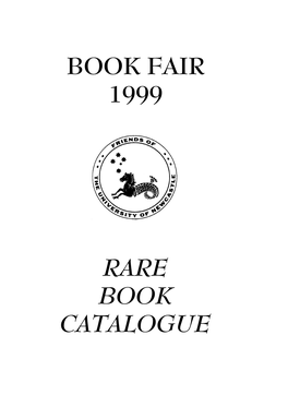 Book Fair 1999 Rare Book Catalogue