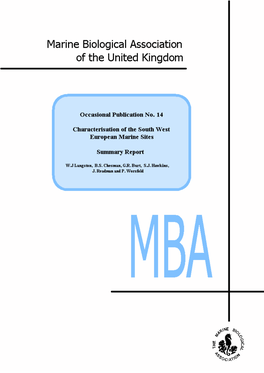 Characterisation of South West European Marine Sites