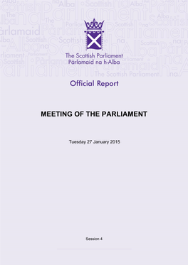 Meeting of the Parliament