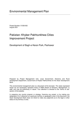 51036-002: Khyber Pakhtunkhwa Cities Improvement Project