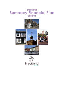 Summary Financial Plan 2020/21 Breckland Financial Plan 2020/21