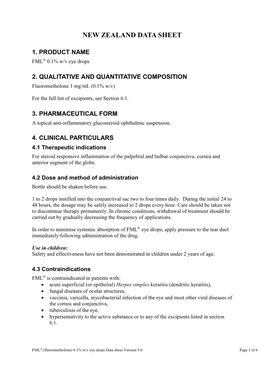 New Zealand Data Sheet