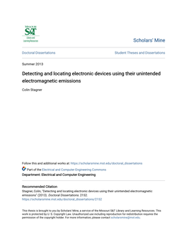 Detecting and Locating Electronic Devices Using Their Unintended Electromagnetic Emissions