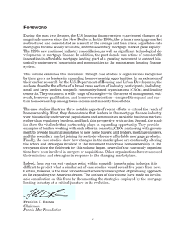 During the Past Two Decades, the U.S. Housing Finance System Experienced Changes of a Magnitude Unseen Since the New Deal Era