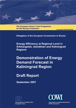 Demonstration of Energy Demand Forecast in Kaliningrad Region