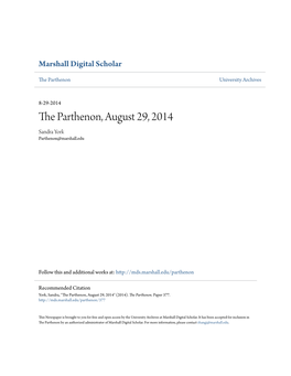 The Parthenon, August 29, 2014