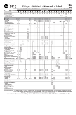 Kitzingen - Dettelbach - Schwarzach - Volkach Omnibusverkehr Franken Gmbh; Wernfelder Str