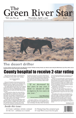 County Hospital to Receive 2-Star Rating