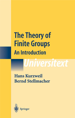 The Theory of Finite Groups: an Introduction (Universitext)