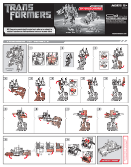 Transformers Optimus Prime Leader with Legends Instructions