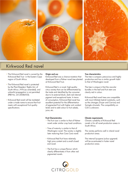 Kirkwood Red Navel