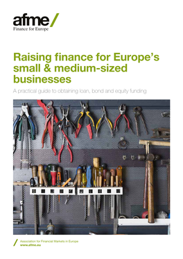 Raising Finance for Europe's Small & Medium-Sized Businesses