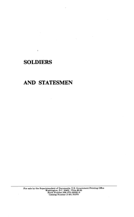 Soldiers and Statesmen