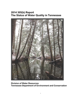 2014 305(B) Report the Status of Water Quality in Tennessee