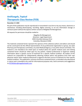 Antifungals, Topical