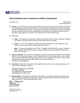 Handbook F-45 October 2004 Transmittal Letter 20