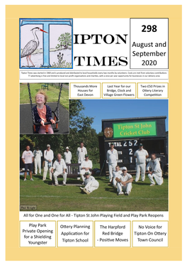 Tipton Times Was Started in 1969 and Is Produced and Distributed to Local Households Every Two Months by Volunteers