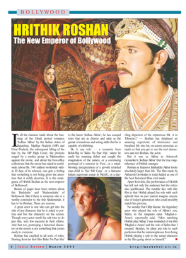 HRITHIK ROSHAN the New Emperor of Bollywood