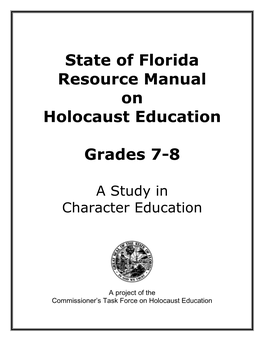 State of Florida Resource Manual on Holocaust Education Grades