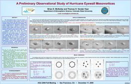 A Preliminary Observational Study of Hurricane Eyewall Mesovortices