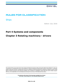 DNVGL-RU-SHIP-Pt4ch3 Rotating Machinery