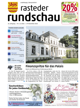 Rasteder Rundschau, Ausgabe Dezember 2018