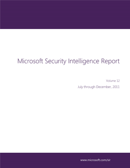 Microsoft Security Intelligence Report