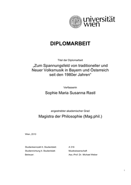 Diplomarbeit