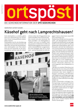 Käsehof Geht Nach Lamprechtshausen!