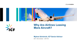 Rationale for Aircraft Leasing