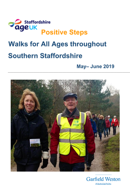 Positive Steps Walks for All Ages Throughout Southern Staffordshire