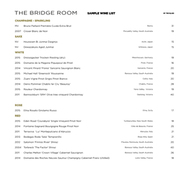 November the Bridge Room Wine List.Xlsx