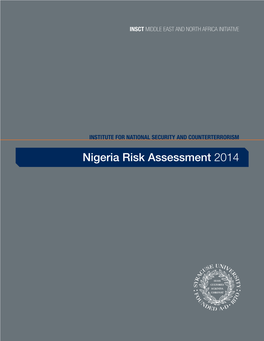 Nigeria Risk Assessment 2014 INSCT MIDDLE EAST and NORTH AFRICA INITIATIVE