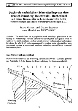 Nachweis Nachtaktiver Schmetterlinge Aus Dem Bereich