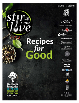 Recipes for Good