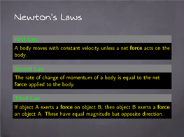 Newton's Laws