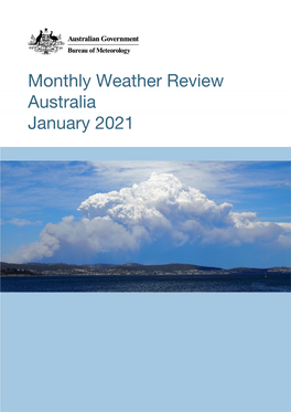 Monthly Weather Review Australia January 2021