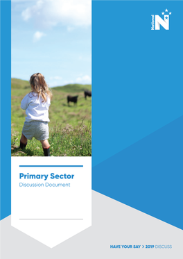 Primary Sector Discussion Document
