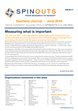 Intrinsic Features in Spinouts UK