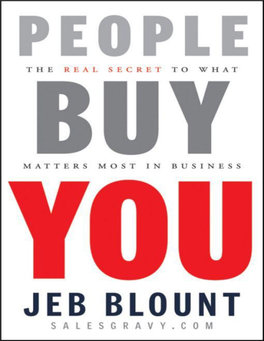 People Buy You: the Real Secret to What Matters Most in Business