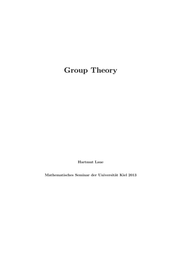 Group Theory