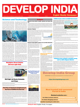 Develop India YEAR 12, VOL. 31, ISSUE 617, 26 JULY-2 AUG., 2020.Pmd