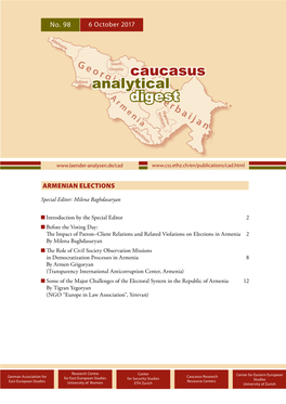 CAUCASUS ANALYTICAL DIGEST No. 98, 6 October 2017 2