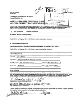 NATIONAL REGISTER of HISTORIC Placet MULTIPLE PROPERTY