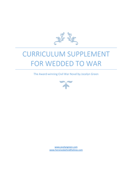 Curriculum Supplement for Wedded to War