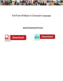 Full Form of Basic in Computer Language