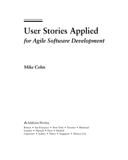 User Stories.Book